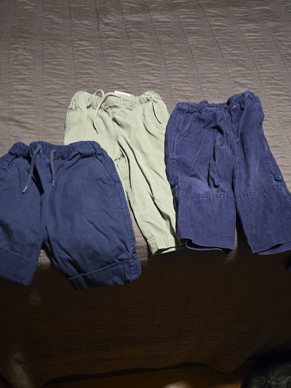 Hanna Andersson Kids Shorts Trio - Navy, Olive, Indigo